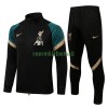 Liverpool Ensemble Vestes d'Entraînement 22-23 Vert Noir Pour Enfant